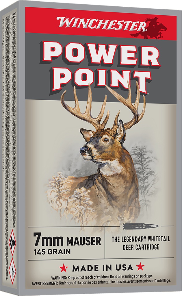 Winchester Ammo X7MM1 Super X  7mmMauser 145gr Power Point 20 Per Box/10 Case
