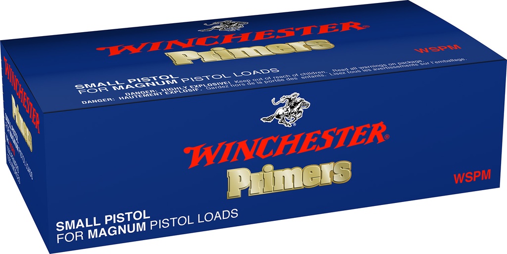 Winchester Ammo WSPM Centerfire #1-1/2M - 108 Small Magnum Pistol 1000 Per Box/5 Case