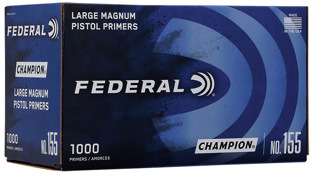 Federal 155 Champion Large Pistol Multi Caliber Handgun 1000 Per Box/5 Case
