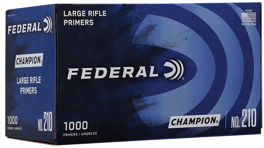 Federal 210 Champion Large Rifle Multi Caliber 1000 Per Box/5 Case