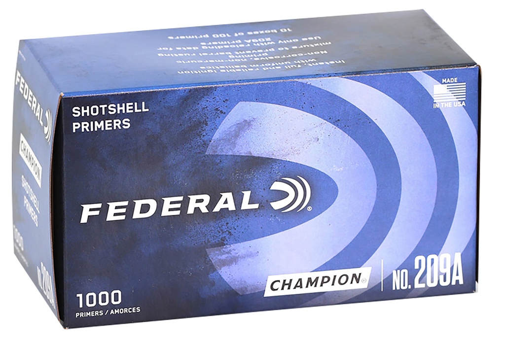 Federal 209A Champion Shotshell All Gauge Shotgun 1000 Per Box/5 Case