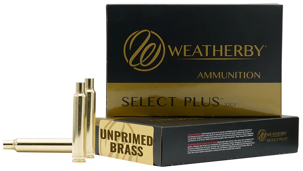 Weatherby BRASS300 Unprimed Cases  300WthbyMag Rifle Brass 20/Box