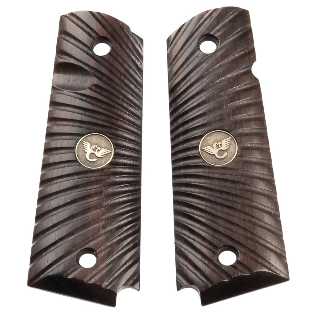 Wilson Combat 351MFS Side Panel Grips Full Size Starburst Cocobolo