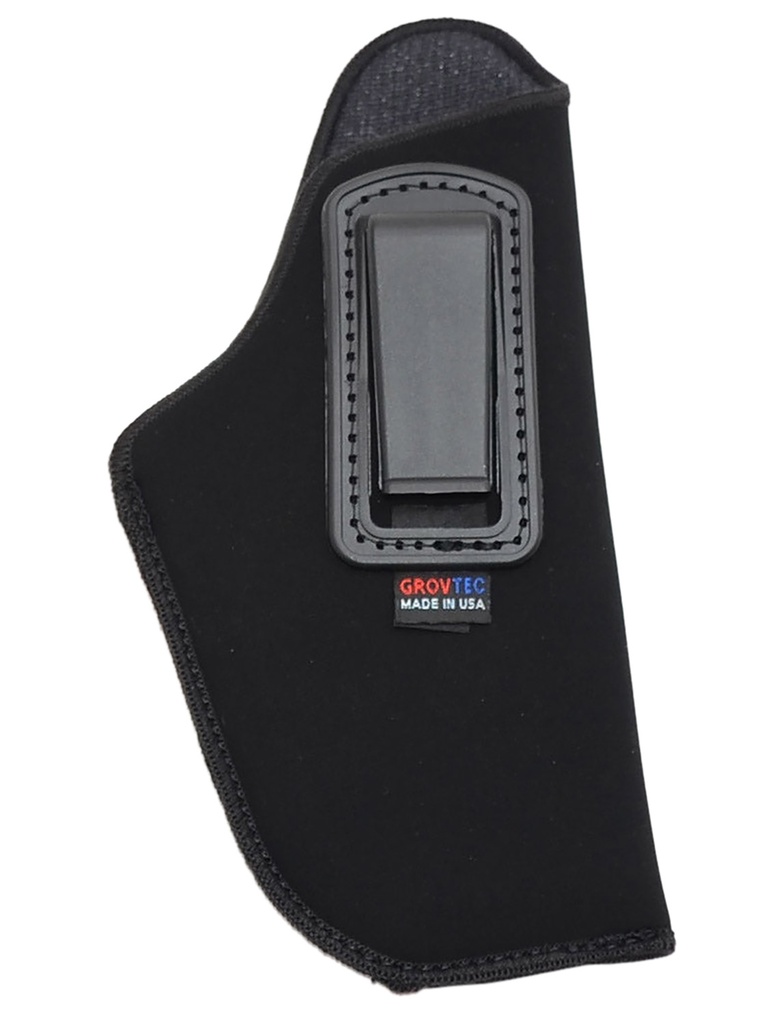 GrovTec US Inc GTHL14115R Inside The Pants  IWB Size 15 Black Suede Belt Clip Fits Large Semi-Auto 3-4" Barrel Right Hand