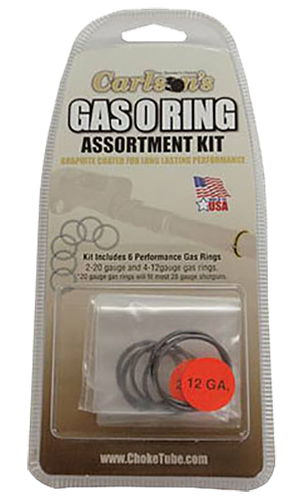 Carlsons Carlson's Choke Tubes 00066 Gas O-Ring Assortment Kit 12 Gauge 20 Gauge Rubber/Graphite Coated Shotgun
