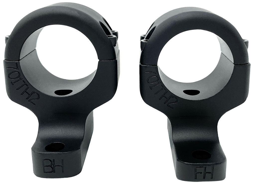 DNZ 701H2 Game Reaper 2 Scope Mount/Ring Combo Matte Black 1" Howa