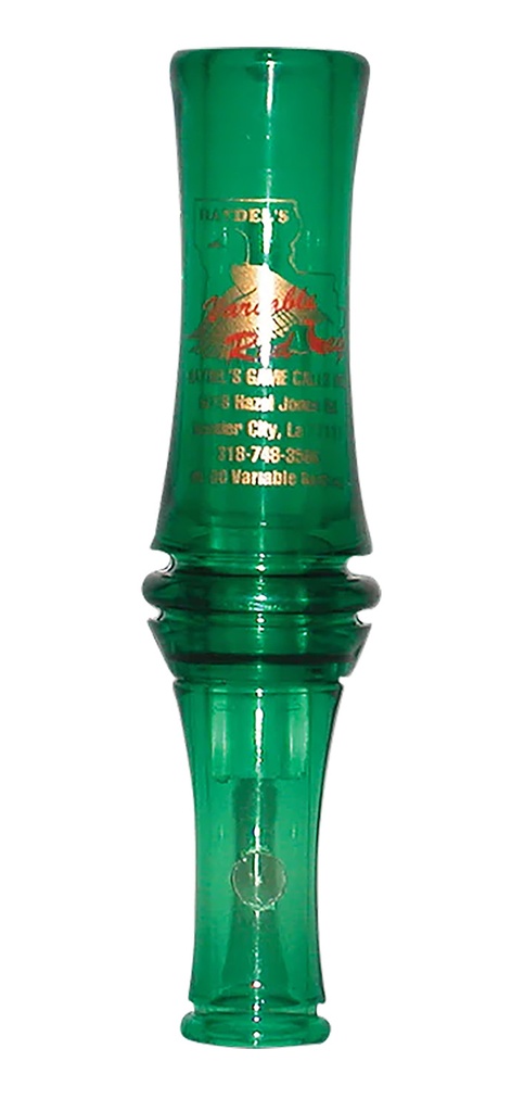 Haydels Haydel's Game Calls VR00 "Redleg" Mallard Variable Tone Open Call Double Reed Mallard Sounds Attracts Ducks Green Plastic