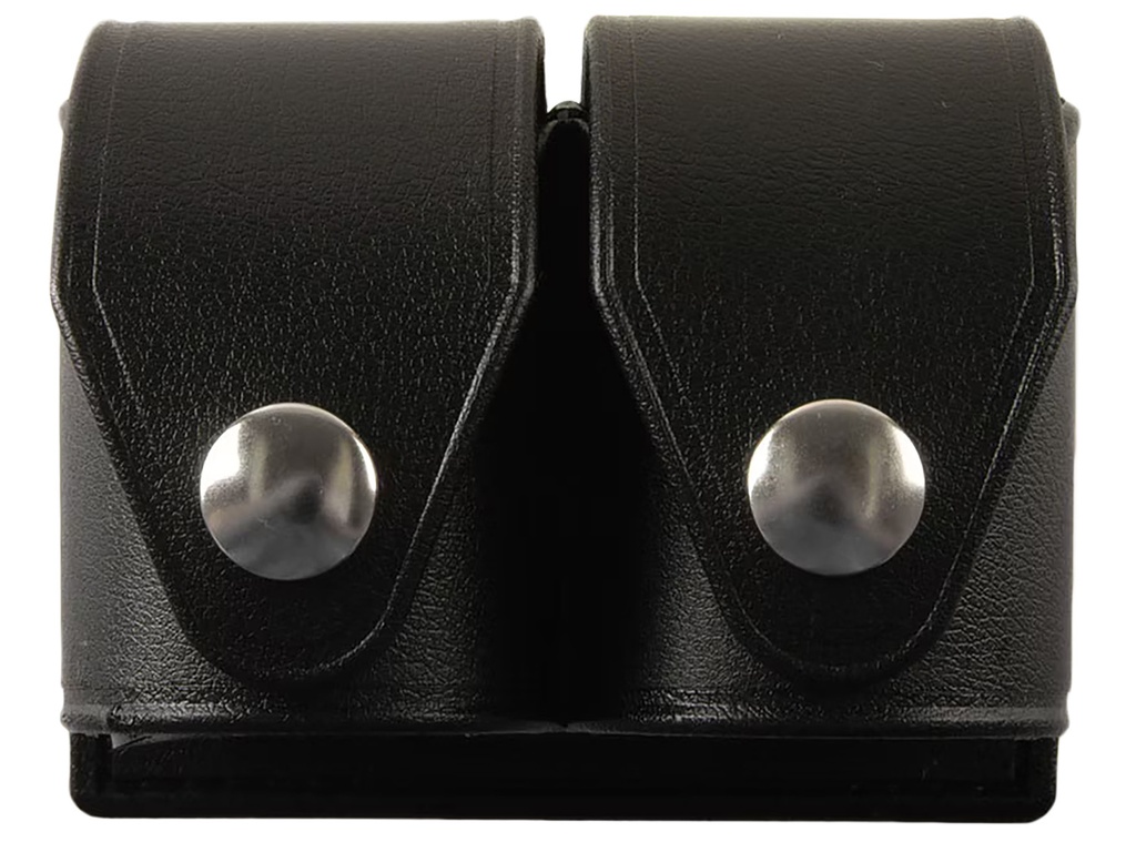 HKS 203PLBN SpeedLoader Case  Double Black Large Hytrel Belt Loop Fits S&W/Ruger/Colt/Taurus/Dan Wesson Belts 2.25" Wide