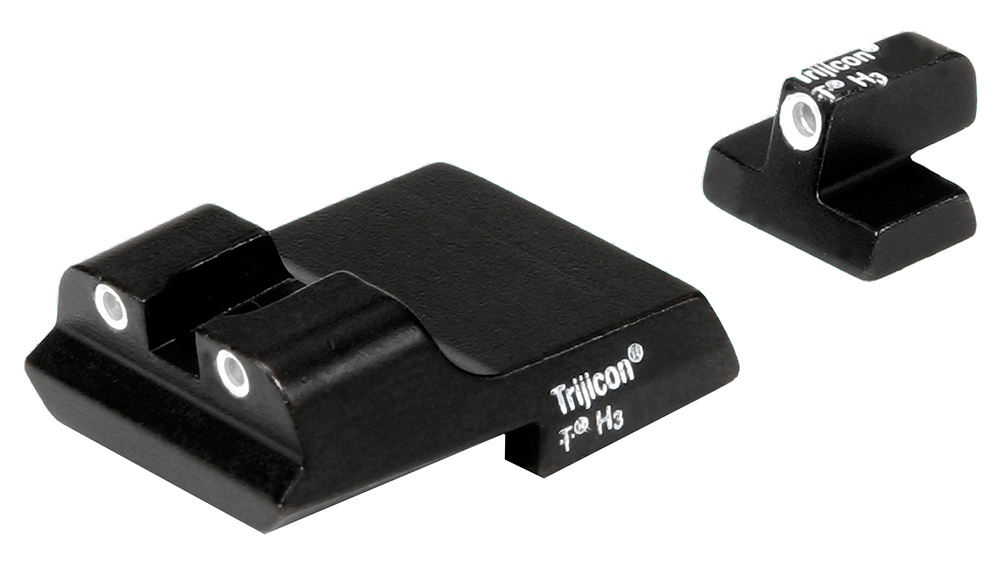 Trijicon 600437 Bright & Tough Night Sights  Green/Tritium White Outline Front Sight-Green/Tritium White Outline Rear Sight Smith & Wesson 1911