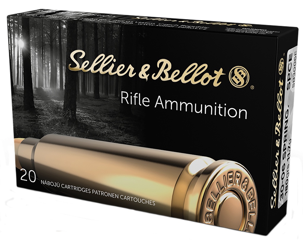 Sellier & Bellot SB3006E Rifle  30-06Springfield 180gr Soft Point Cut Through Edge 20 Per Box/20 Case