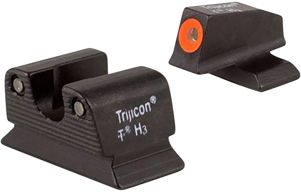 Trijicon 600624 HD Night Sights  Green/Tritium Orange Outline Front Sight-Green Tritium Black Outline Rear Sight Beretta PX4