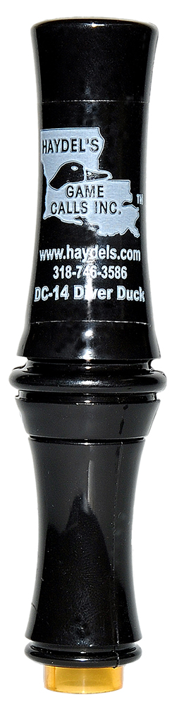 Haydels Haydel's Game Calls DC14 Diver Duck  Open Call Attracts Ducks Black Acrylic