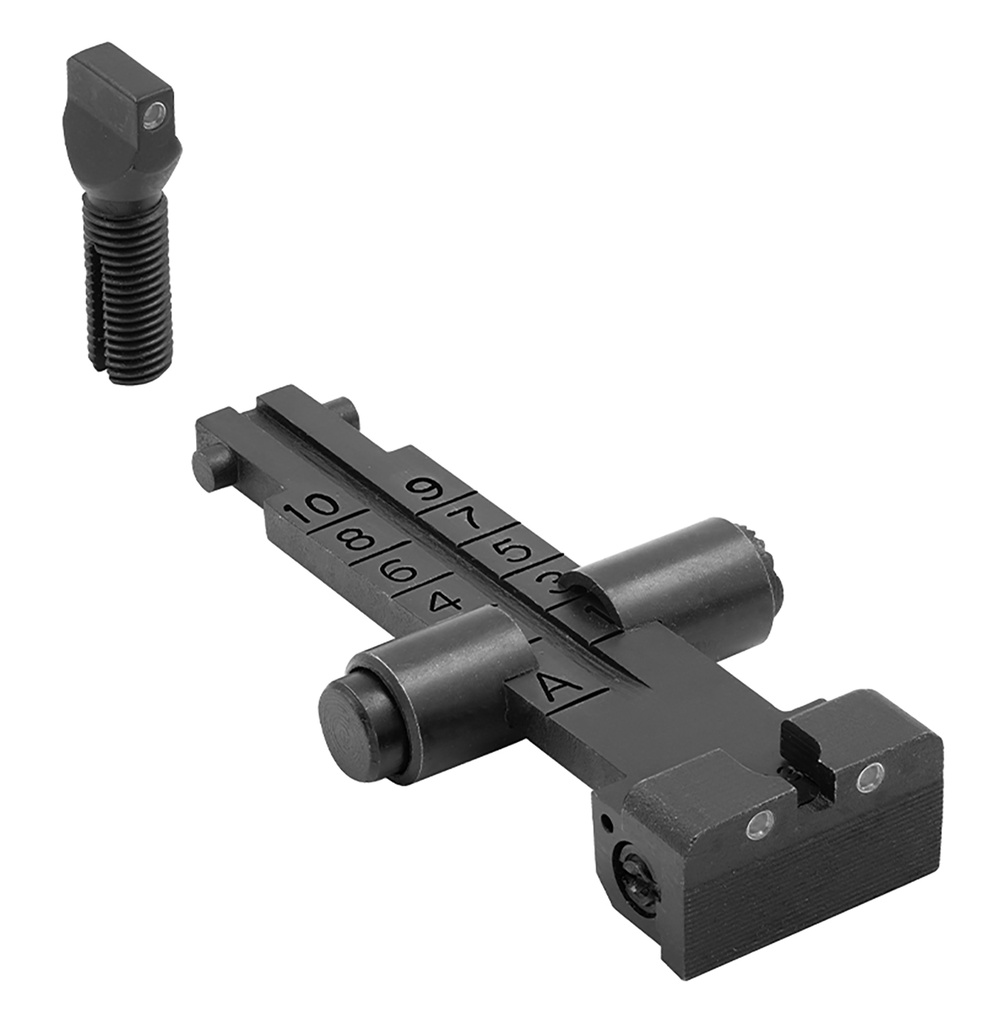 MEPRO USA LLC Meprolight USA 1331153101 Tru-Dot Self Illuminated AK/AKM Sight  Black 3-Dot Green Front & Rear Sight Set for AK/AKM