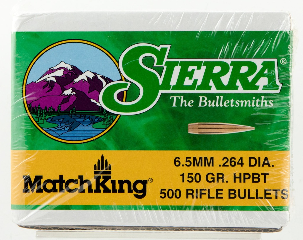 Sierra 1755C MatchKing  6.5Creedmoor 150gr Hollow Point Boat Tail 500/Box