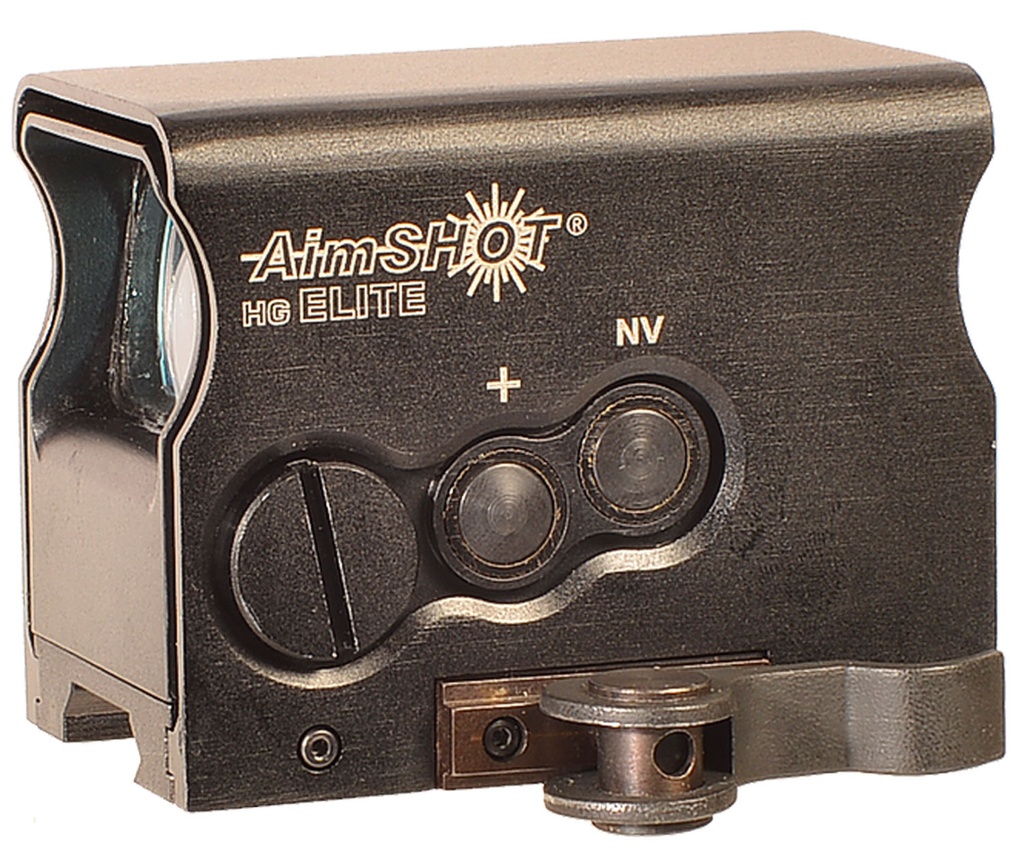 AimShot HGELITECGREE HG Elite  Black Anodized 1 x 34mm 2 MOA Green Dot/65 MOA Circle