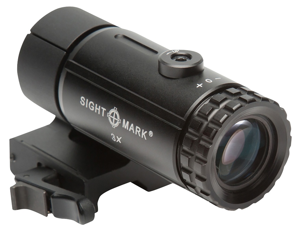 Sightmark SM19063 T-3 Magnifier 3X  with Flip to Side Mount Matte Black 3 x 23mm