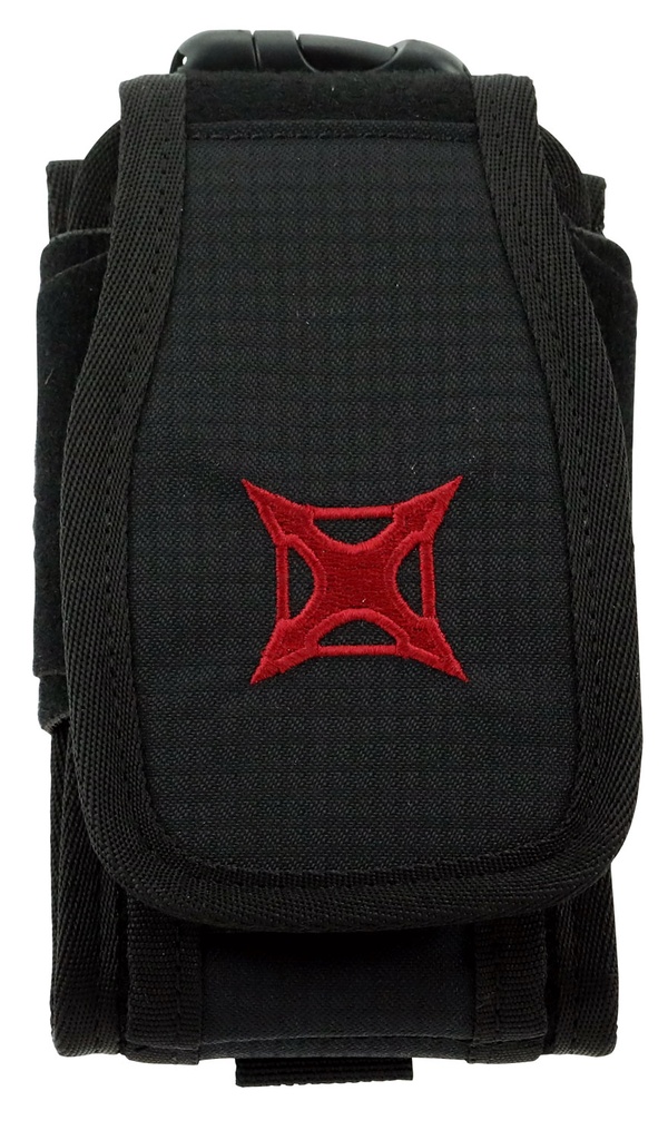 Vertx VTX5140BK Phone/Multi-Tool Pouch VTX 7" H x 4" W x 2" D Black Cordura w/Velcro Closing