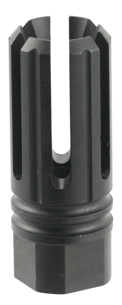 TacFire MZ10053BN 6 Prong Flash Hider Black Nitride Steel with 5/8"-24 tpi Threads, 2.22" OAL & 0.87" Diameter for 308 Win AR-10