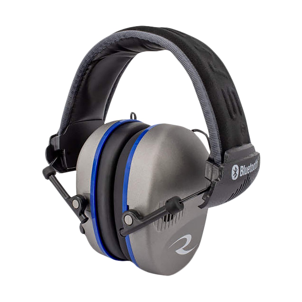 Radians R3700 R-3700 Quad Mic Electronic Muff Polymer 24 dB Over the Head Pewter/Black Adult 1 Pair