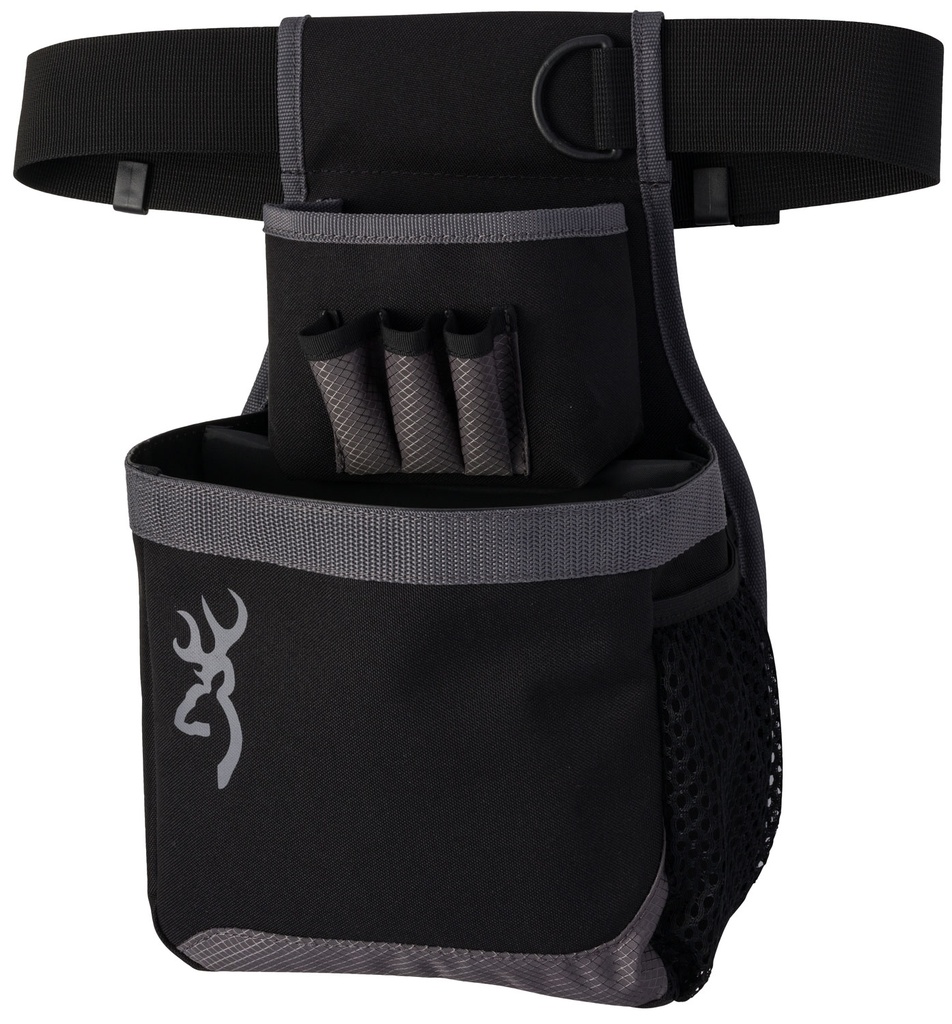 Browning 121062692 Flash Shell Pouch Gray Nylon 1 box Shotgun Belt Mount Adjustable