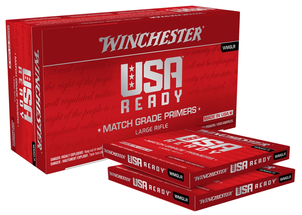 Winchester Ammo WMGLP Centerfire  Large Pistol Handgun 1000 Per Box/5 Case
