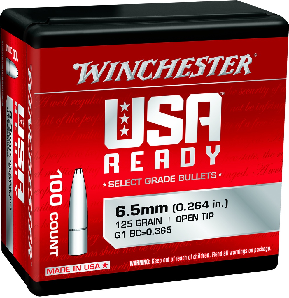 Winchester Ammo WBR65125 Centerfire Rifle  6.5Creedmoor 125gr Open Tip 100 Per Box/10 Case