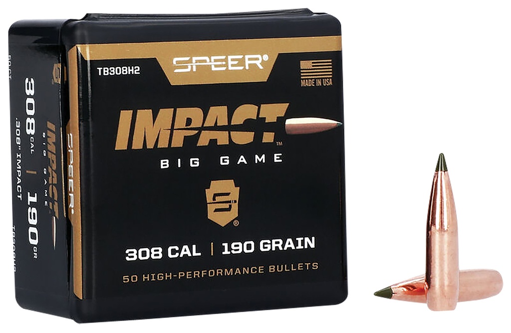 Speer TB308H2 Impact  30Cal 190gr Speer Impact 50 Per Box/5 Case