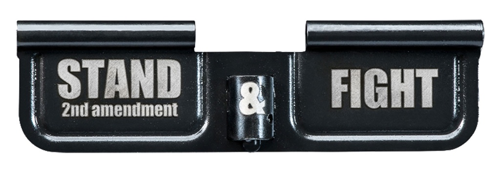 Phase 5 Weapon Systems EPCSTAND Ejection Port Door  AR-15 Black Parkerized Steel 3.10" Engraved "Stand & Fight"