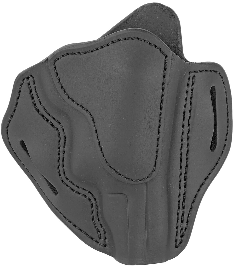 1791 Gunleather RVH3SBLR RVH3  OWB Size 03 Stealth Black Leather Belt Slide/S&W Governor Right Hand