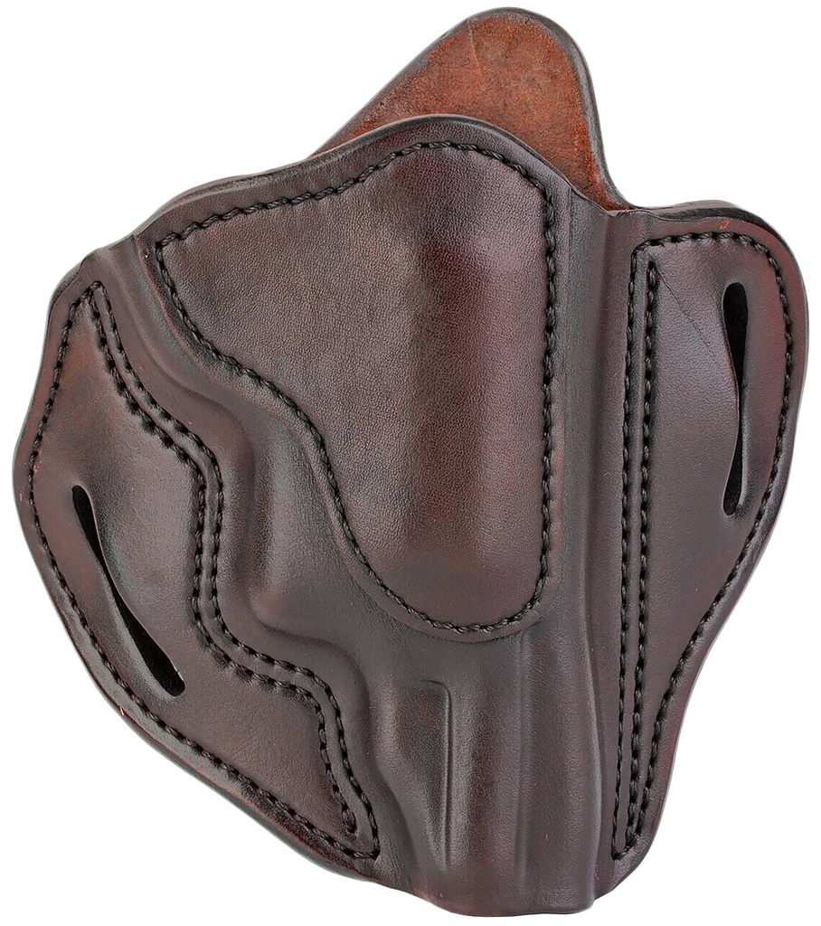1791 Gunleather RVH3SBRR RVH3  OWB Size 03 Signature Brown Leather Belt Slide Fits S&W Governor Right Hand