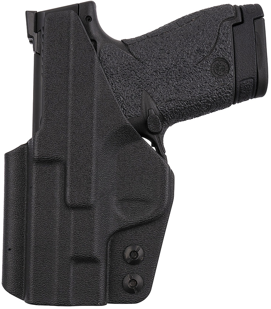 1791 Gunleather TACIWBSHIELDBLKR Tactical Kydex  IWB Black Kydex Belt Clip Fits S&W Shield