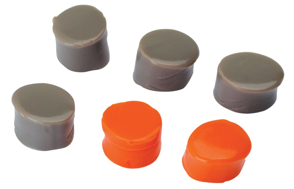 Walkers Game Ear Walker's GWPSILPLGOFDE Silicone Putty  32 dB In The Ear  Flat Dark Earth/Orange Adult 3 Pack