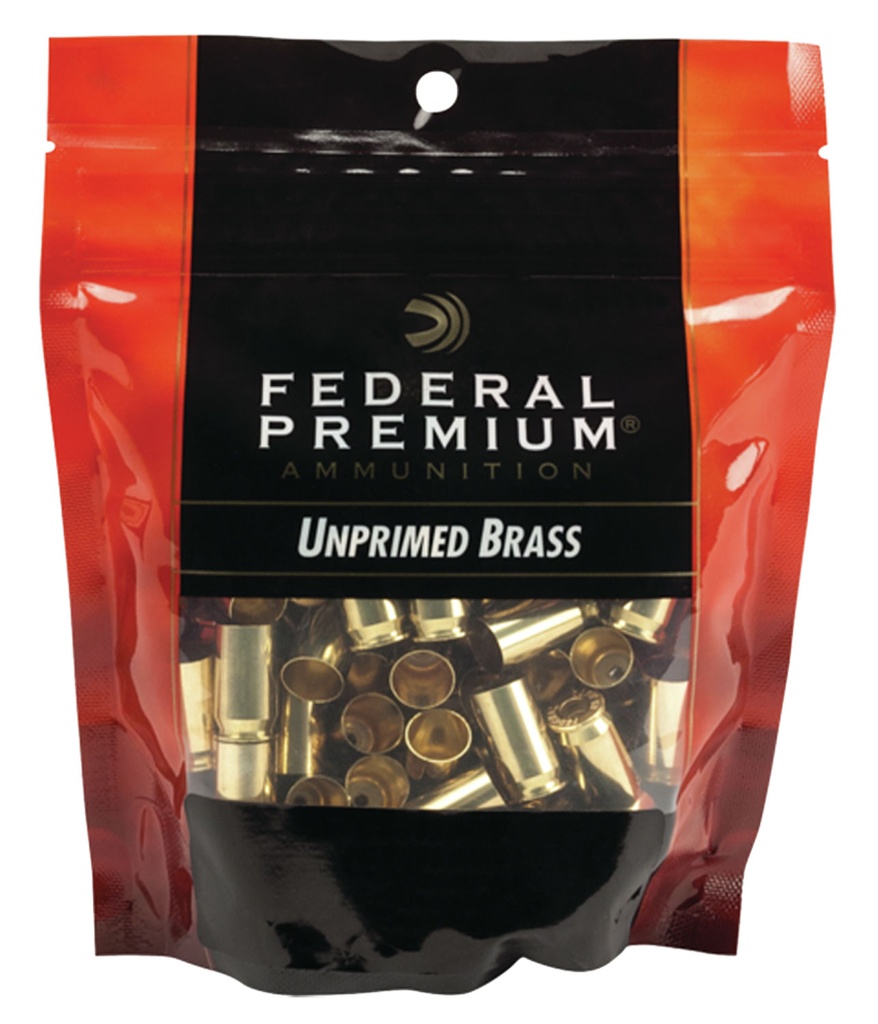 Federal PH40UPB100 Gold Medal Premium 40S&W Handgun Brass 100/Bag