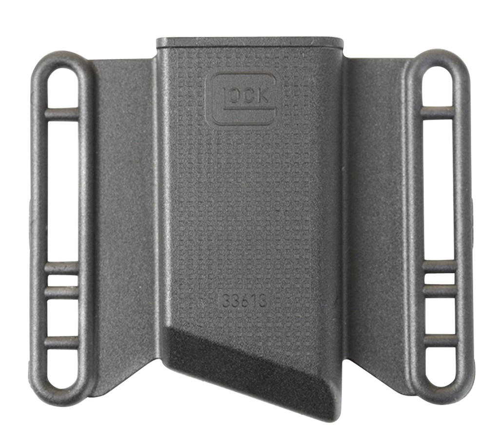 Glock MP033613 Mag Pouch  OWB Black Polymer, Belt Slide Mount Up To 2.25" Wide, Fits Glock 43 Magazines Only