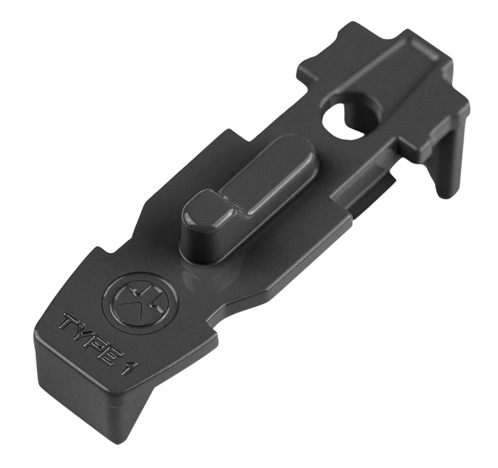 Magpul MAG803-BLK Tactile Lock-Plate Type 1 Made of Polymer w/ Black Finish & 1/8" Single Ridge for PMAG 10/20/30 AR/M4 GEN M3/300 B GEN M3 Floor Plates/5 Per Pack