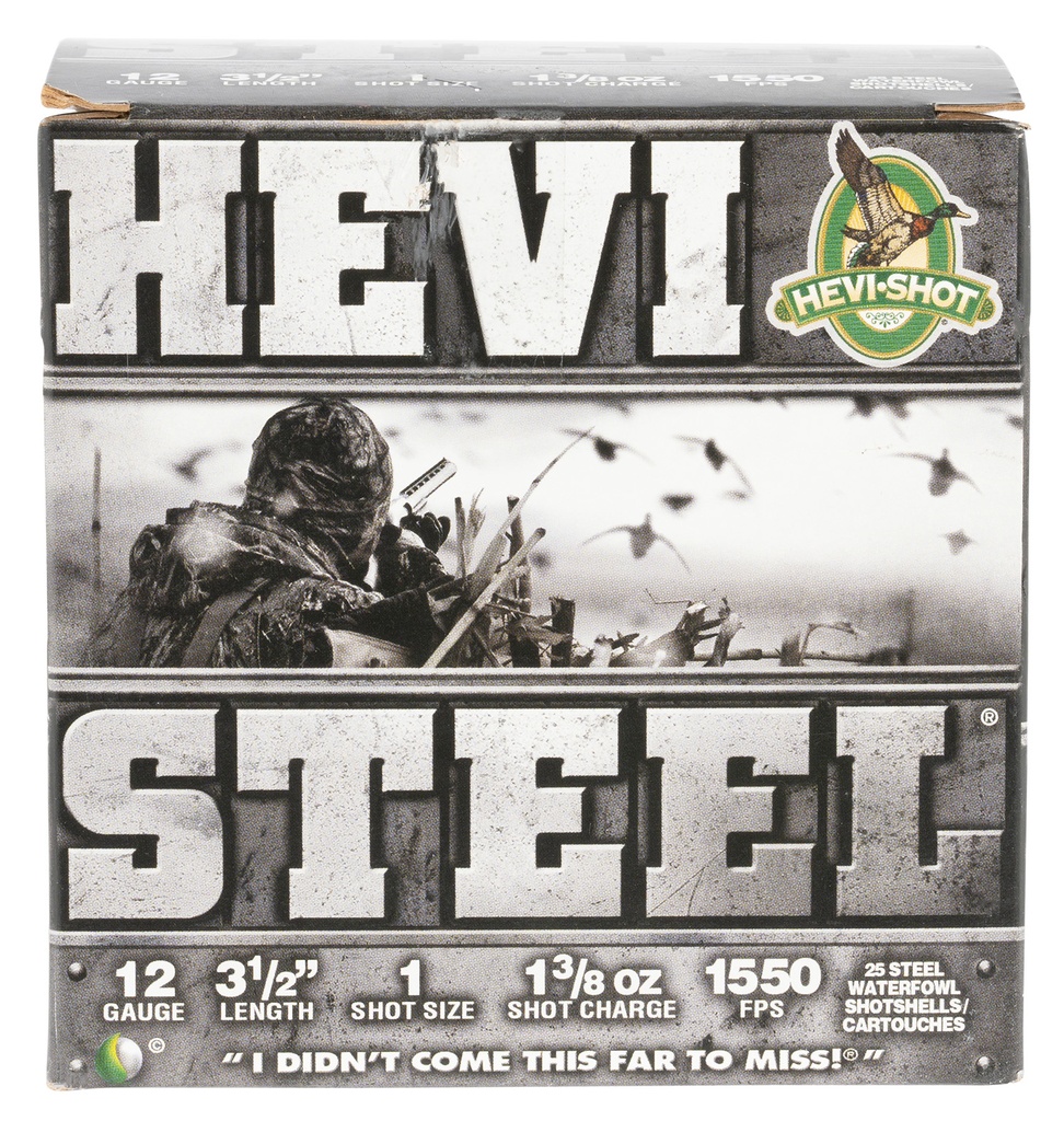 Hevishot HEVI-Shot HS65001 HEVI-Steel  12Gauge 3.50" 1 3/8oz 1Shot 25 Per Box/10 Case