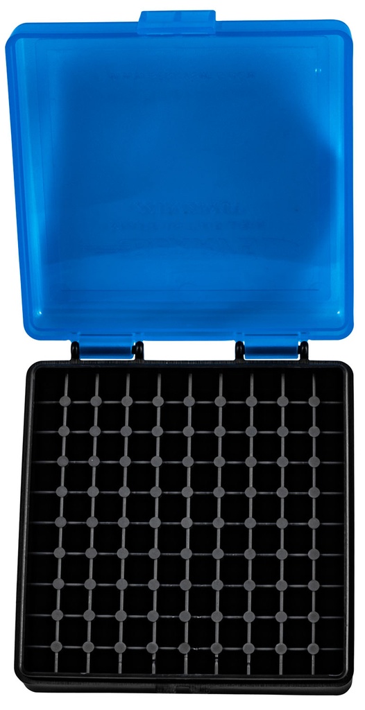 Berrys Berry's 83500 Ammo Box  22LR Blue/Black Polypropylene 100rd