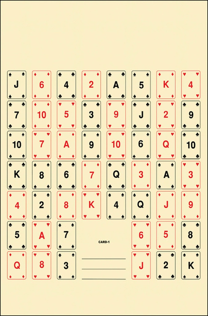 Action Target CARD1100 Entertainment  52 Playing Cards Paper 22.50" x 24" Multi-Color 100 Per Box