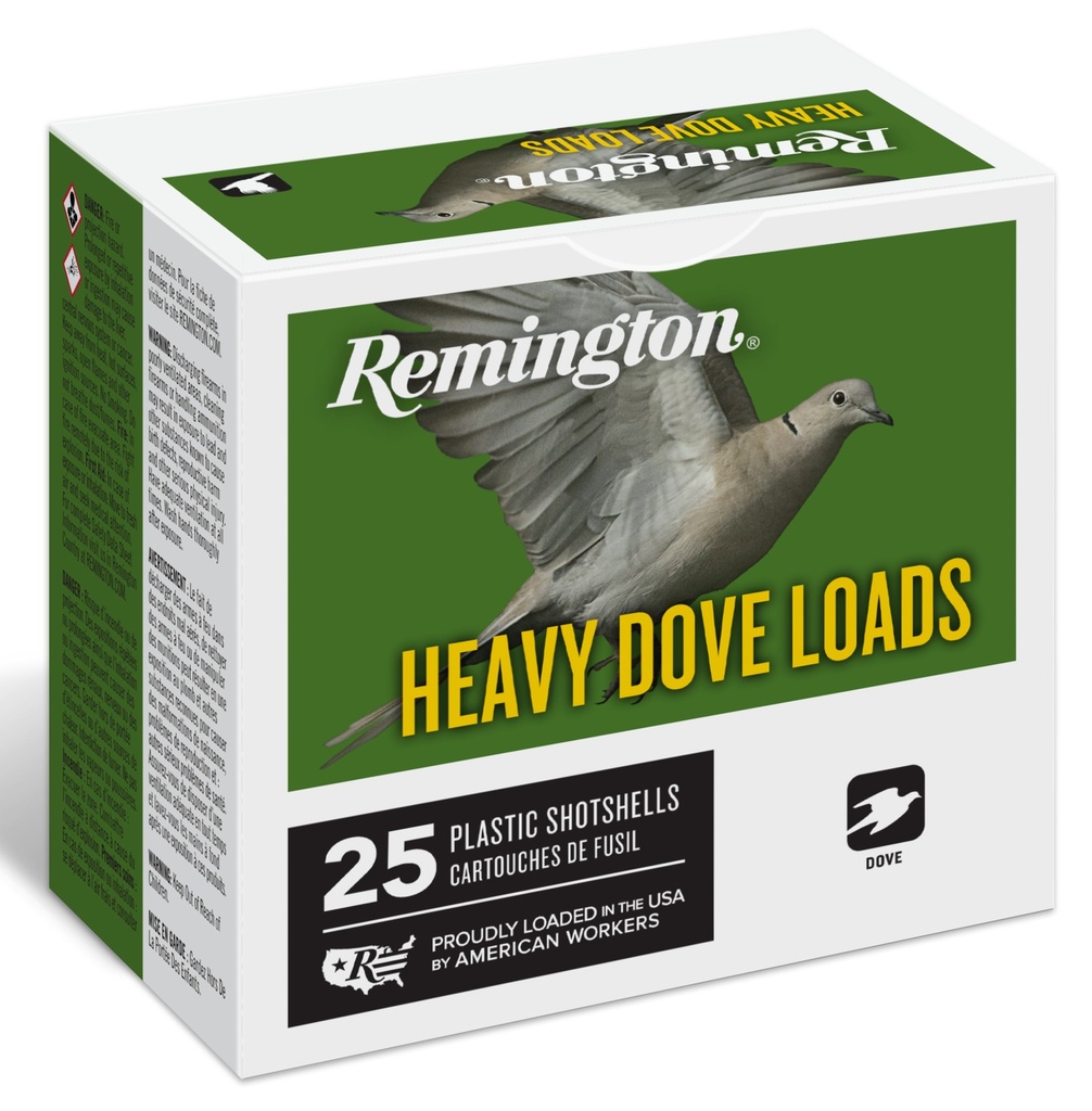 Remington Ammunition 28755 Heavy Dove Loads  12Gauge 2.75" 1 1/8oz 7.5Shot 25 Per Box/10 Case
