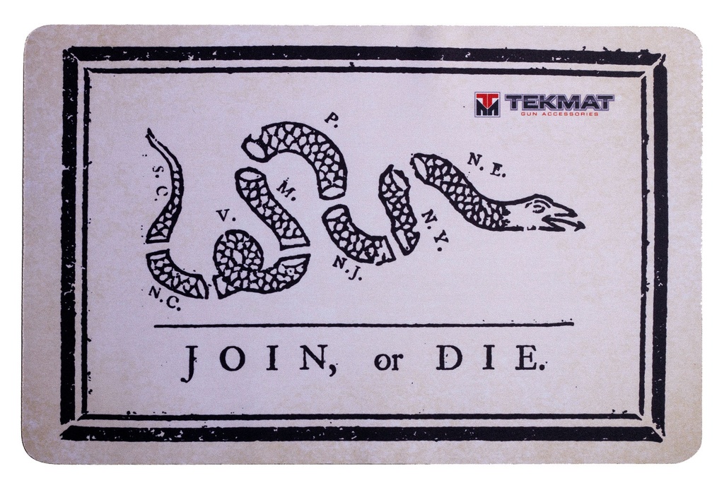 BECK TEK, LLC (TEKMAT) TekMat TEKR17JOIN  Cleaning Mat Black/White Rubber 11"x17" Join or Die Snake