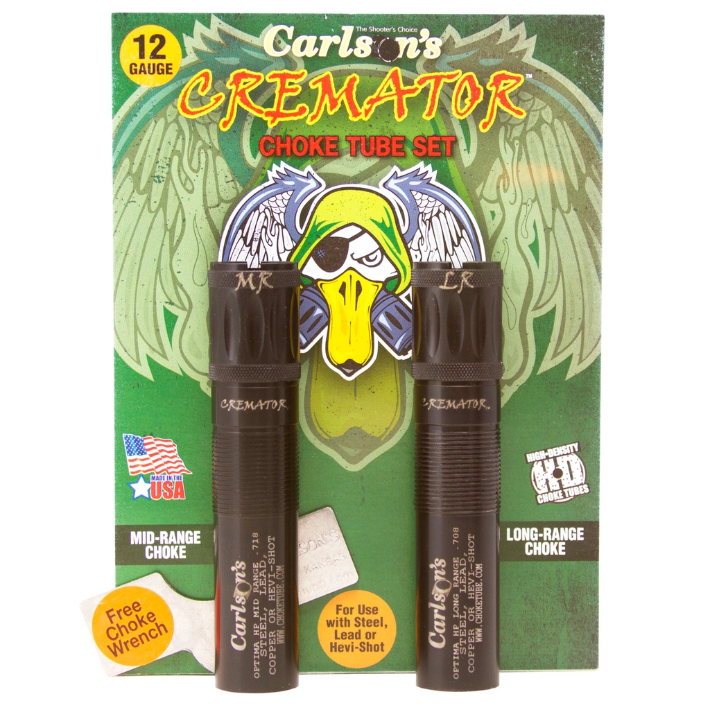 Carlsons Carlson's Choke Tubes 11662 Cremator  Beretta Optima HP 12 Gauge Mid/Long Range Non-Ported 17-4 Stainless Steel