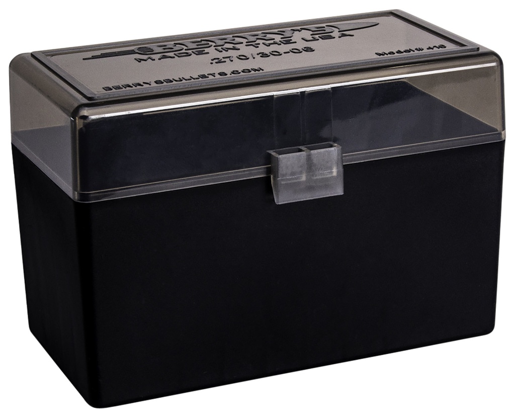 Berrys Berry's 32019 Ammo Box  270Win/30-06Springfield Smoke/Black Polypropylene 50rd