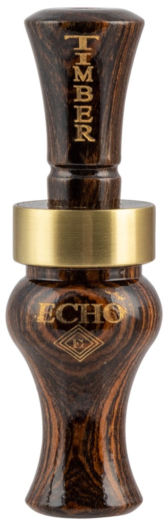MO TACTICAL PRODUCTS LLC Echo Calls 78015 Timber  Single Reed Mallard Hen Sounds Attracts Ducks Brown Bocote Timber
