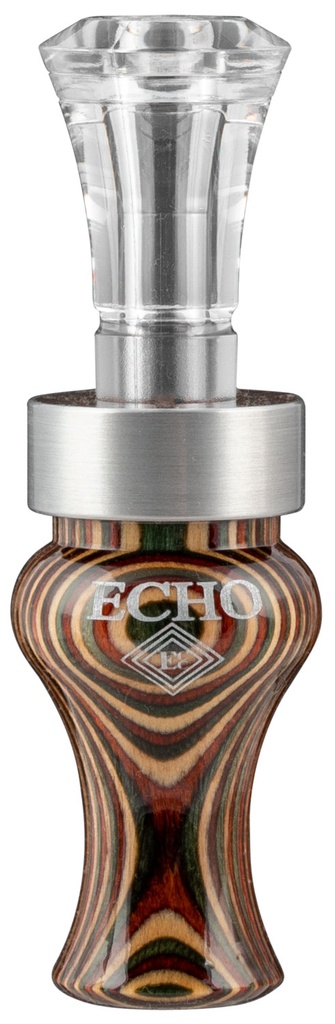 MO TACTICAL PRODUCTS LLC Echo Calls 77754 Timber  Double Reed Mallard Sounds Attracts Ducks Multi Color DiamondWood