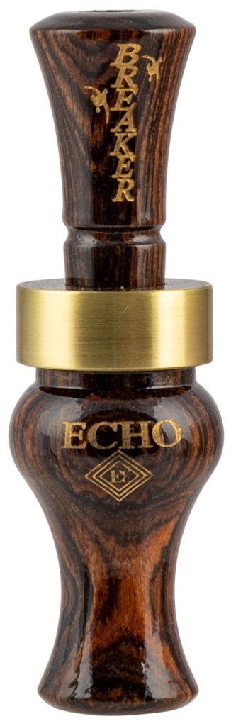 MO TACTICAL PRODUCTS LLC Echo Calls 78913 Breaker  Single Reed Mallard Hen Sounds Attracts Ducks Brown Bocote Timber