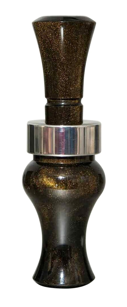 MO TACTICAL PRODUCTS LLC Echo Calls 78905 Meat Hanger  Double Reed Mallard Sounds Attracts Ducks Black Gold Pearl Acrylic