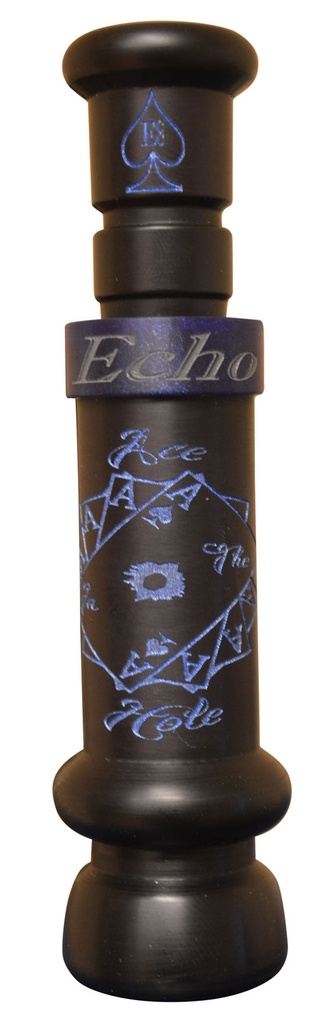 MO TACTICAL PRODUCTS LLC Echo Calls 90022 Ace in The Hole  Single Reed Attracts Ducks/ Mallard Sounds Matte Black Acrylic