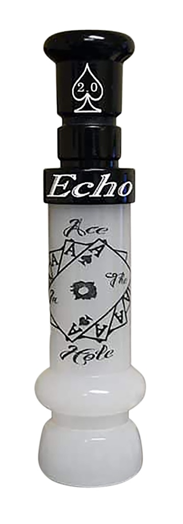 MO TACTICAL PRODUCTS LLC Echo Calls 90023 Ace in The Hole  Open Call Single Reed Mallard Sounds Attracts Ducks Black/Pearl Acrylic