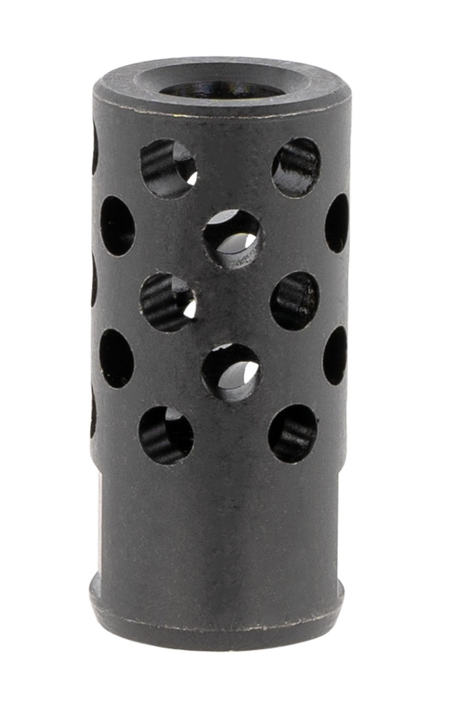 Ruger 90699 Radial Ported Muzzle Brake Black Oxide Steel 1/2"x28 Threads 1.75" OAL .8" Diameter, 35 Cal