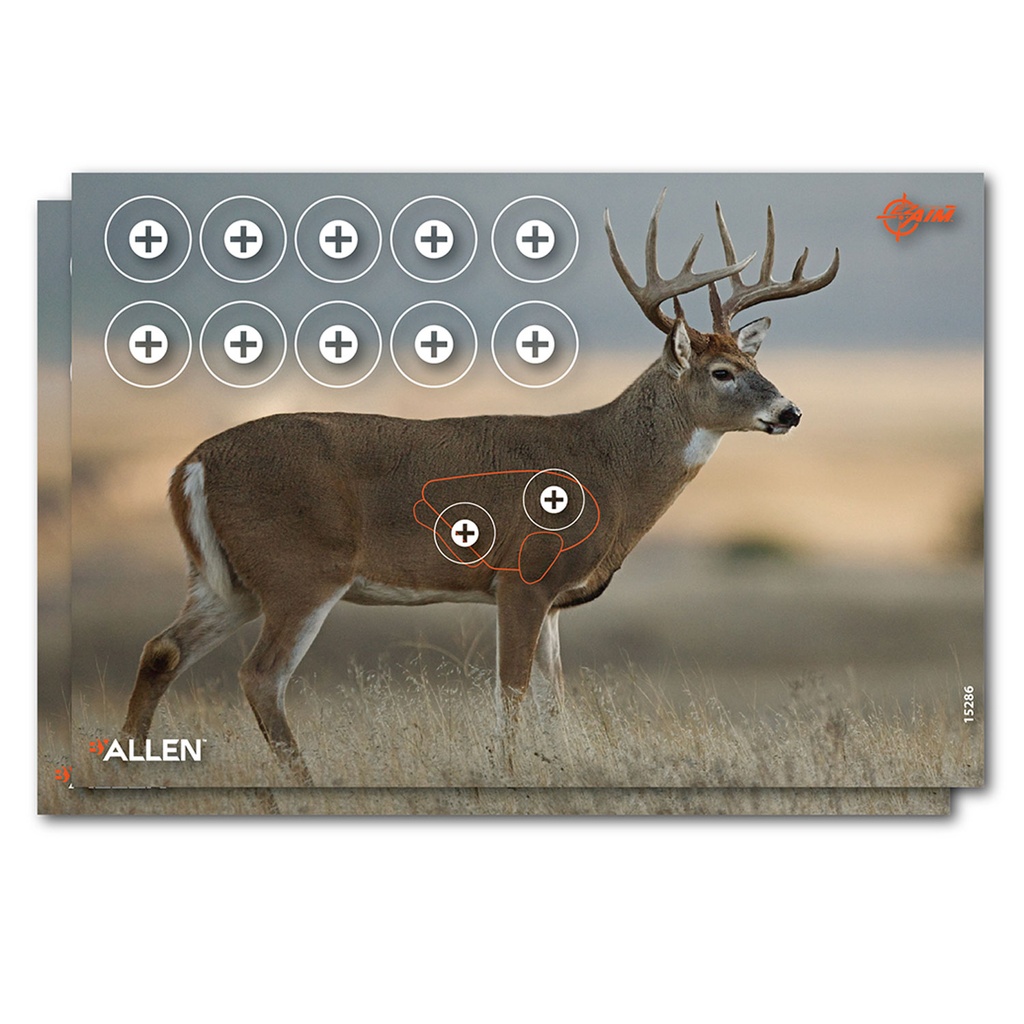 EZ-Aim 15286 Whitetail  Deer Paper Hanging 23" x 35" Multi-Color Includes Pasters 2 Per Pkg